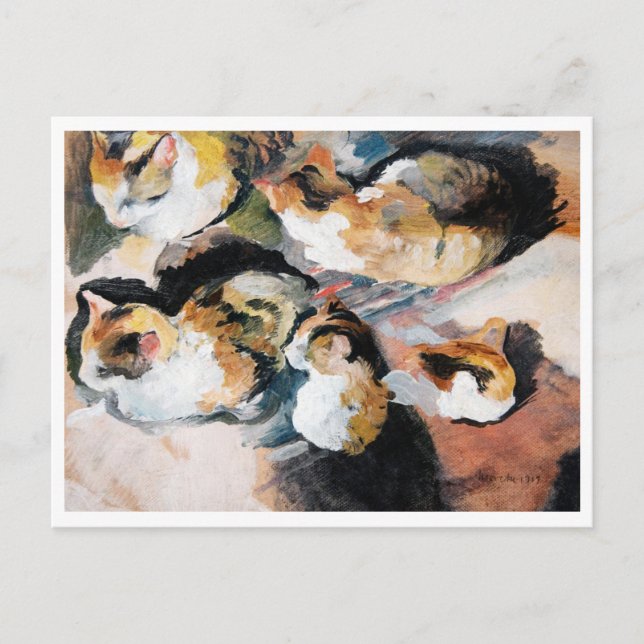 Postal Cat. August Macke (Anverso)