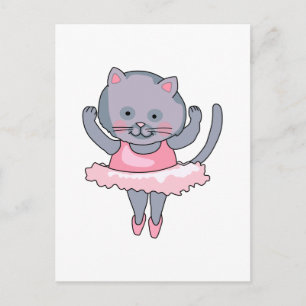 POSTAL CAT BALLET DANCER