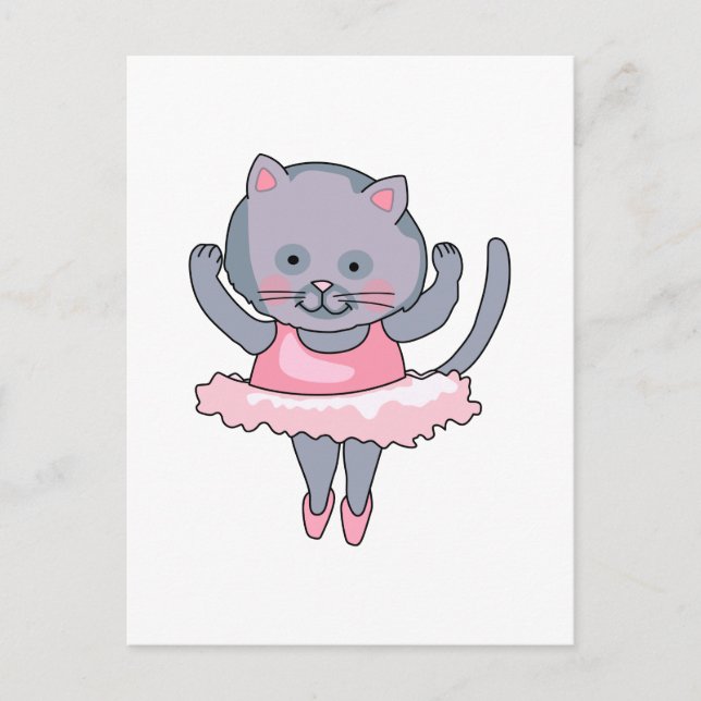 POSTAL CAT BALLET DANCER (Anverso)