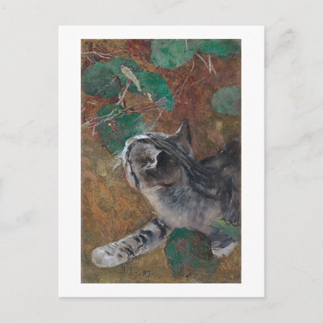 Postal Cat, Bruno Liljefors (Anverso)