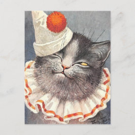 Postal Cat Clown by Arthur Thiele