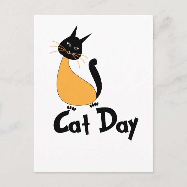 Postal Cat Day Cute Kitty (Anverso)