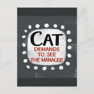 Postal Cat Exige Ver Postcard Del Administrador
