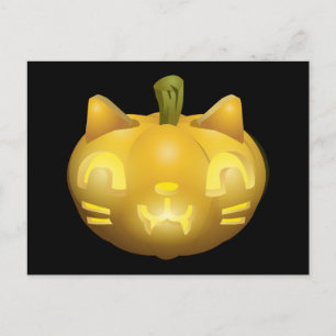 Postal Cat Jack O Lantern