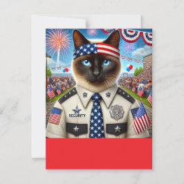 Postal CAT Lover Fiesta 4 de julio Día de la Independenci