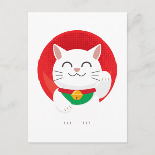 Postal Cat Maneki Neko Japan Lucky Cat Funny Gift Idea