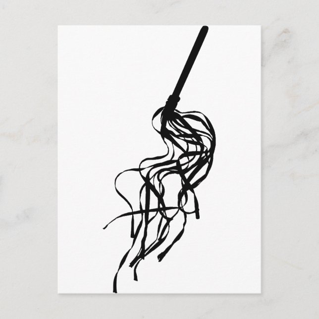 Postal Cat. Nueve colas S&M Esbozo de eslabón de látigo (Anverso)