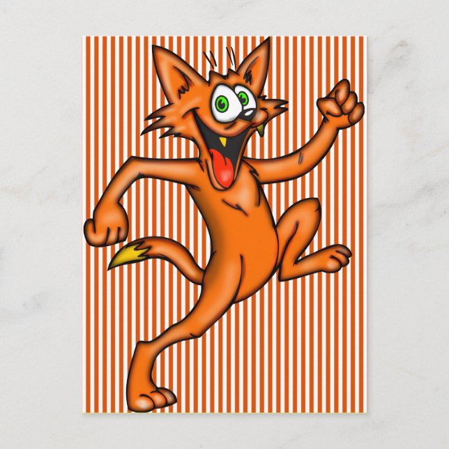 Postal Cat personalizado En Ejecución (Anverso)