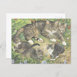 POSTAL CAT PINTADO POSTCARD