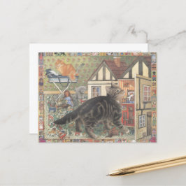 Postal Cat Postcard