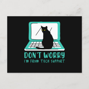 Postal Cat Tech Support Computer Kitten Helpdesk IT Gift