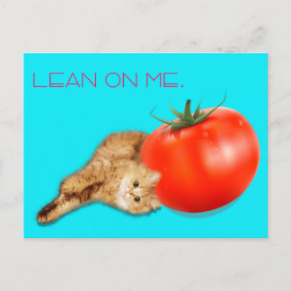 Postal Cat & Tomato Postcard / 猫&トマト ポストカード