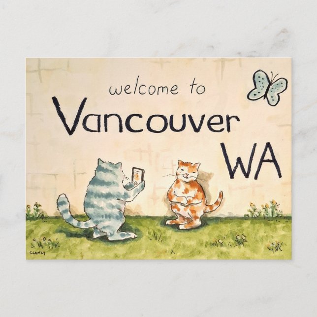 Postal Cat Tourists in Vancouver WA (Anverso)