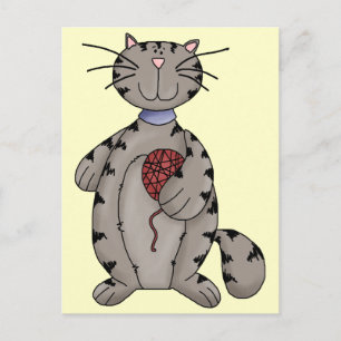 Postal Cat y Yarn