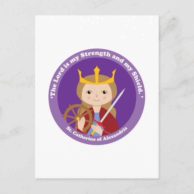 Postal Catalina de Alejandría (Anverso)