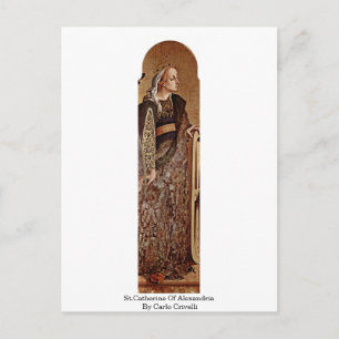 Postal Catalina De Alejandría, Por Carlo Crivelli