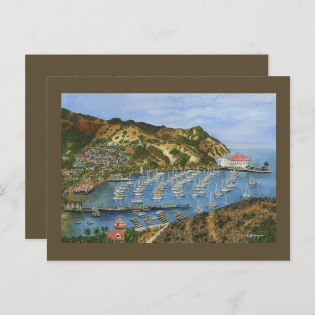 Postal Catalina Island, CA - Mini Impresiones Colectivas (Anverso / Reverso)