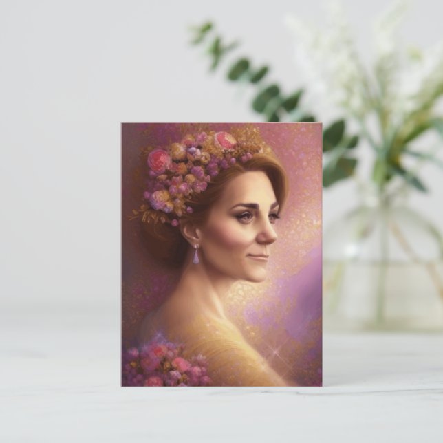 Postal Catalina Princesa De Gales (Anverso de pie)