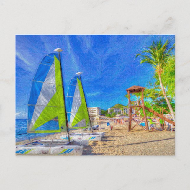 Postal Catamarán Art de Santa Lucía (Anverso)