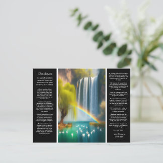 Postal Catarata de Desiderata: Cae amor por debajo