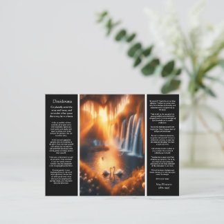 Postal Catarata de Desiderata: Cae el corazón salvaje
