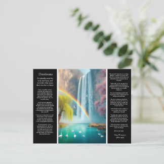 Postal Catarata de Desiderata: El abrazo del amor en el a