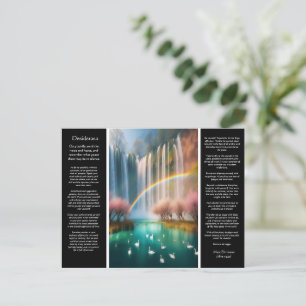 Postal Catarata de Desiderata: La gracia del arcoiris sob