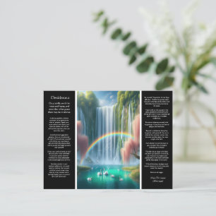 Postal Catarata de Desiderata: Reflexión del amor en el a
