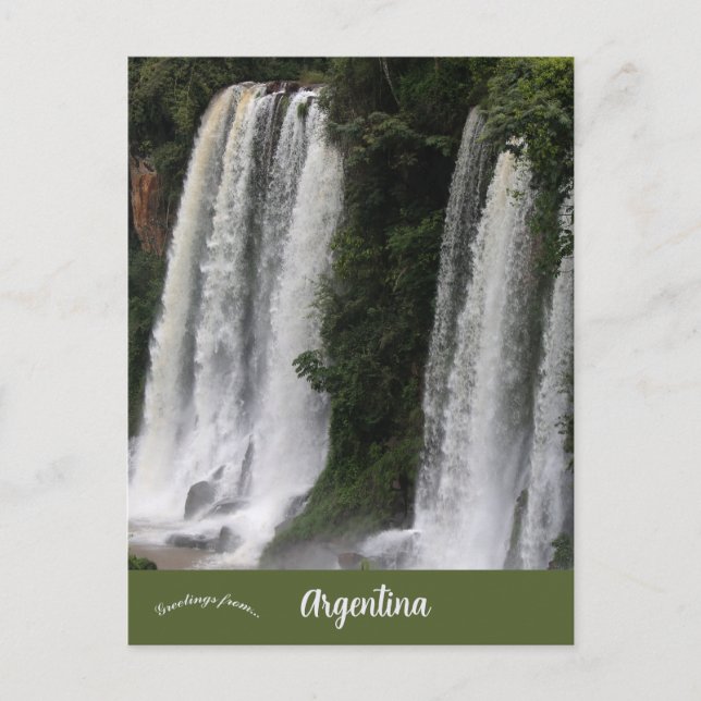 Postal Catarata de Iguazú (Anverso)