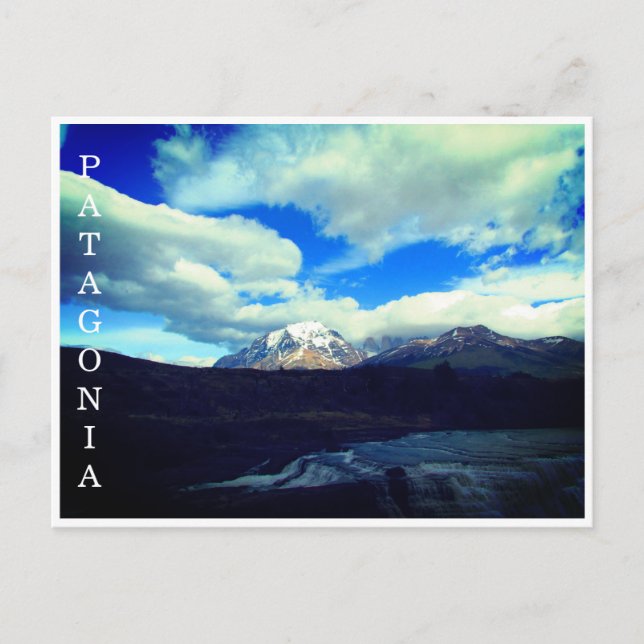 Postal catarata de patagonia (Anverso)