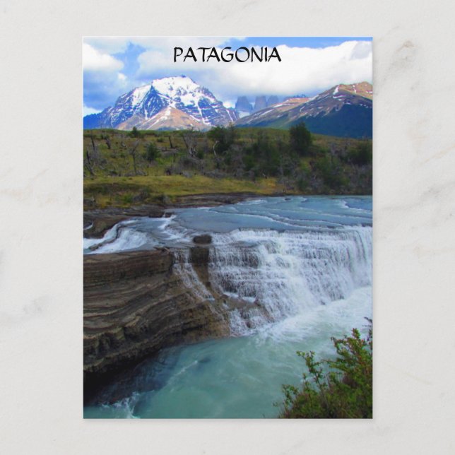 Postal catarata de patagonia (Anverso)
