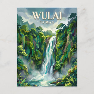 Postal Catarata de Wulai Taiwán