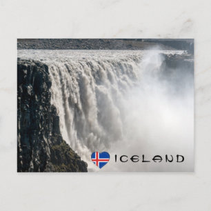 Postal Catarata Dettifoss en el PN Vatnajokull - Islandia