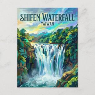 Postal Catarata Shifen Taiwán