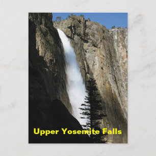 Postal Catarata superior de Yosemite en California