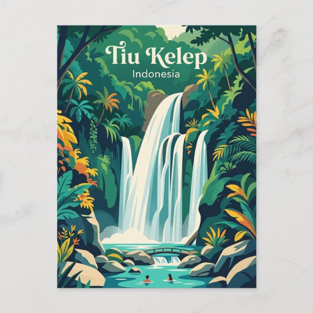 Postal Catarata Tiu Kelep Indonesia (Anverso)