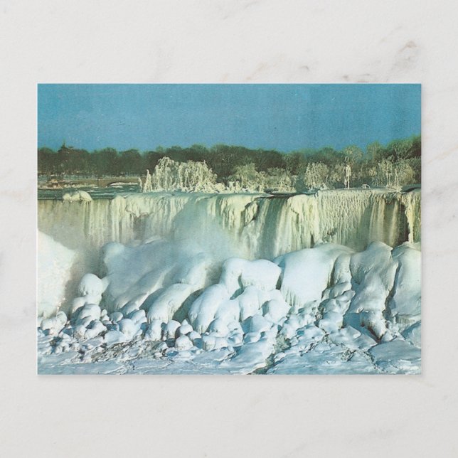 Postal Cataratas americanas vintage (Anverso)