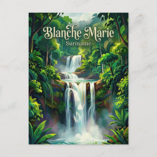 Postal Cataratas Blanche Marie Surinam