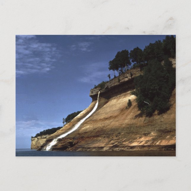 Postal Cataratas Bridalveil, Rocas Fotografiadas Ntl. Lak (Anverso)