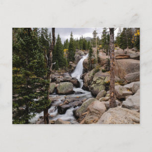 Postal Cataratas De Alberta En El Parque Nacional De Las