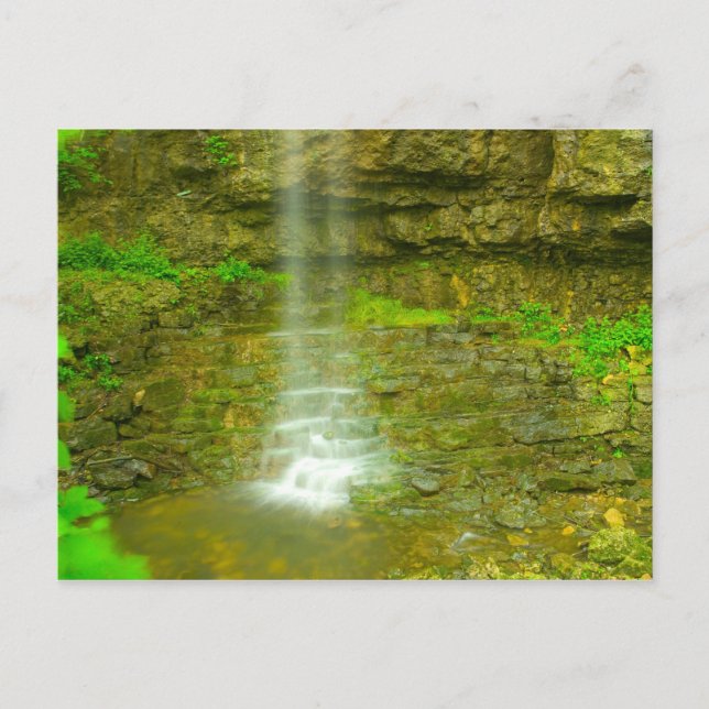 Postal Cataratas de anfiteatro, Parque Estatal John Bryan (Anverso)
