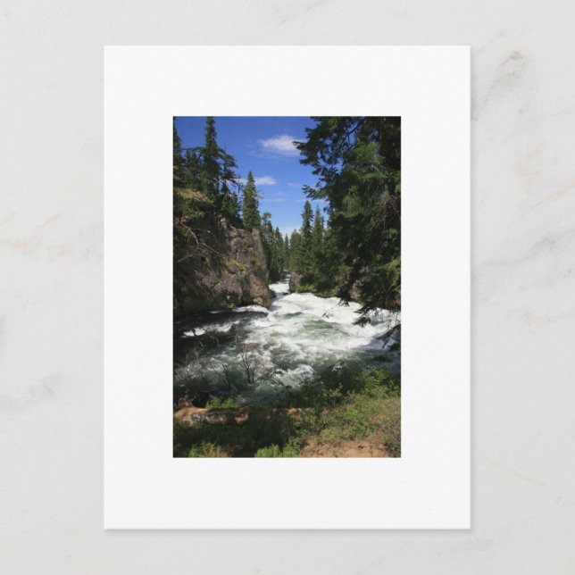 Postal Cataratas de Benham, Sunriver (Anverso)