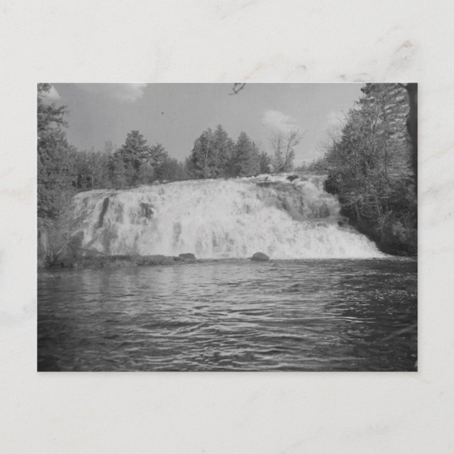 Postal Cataratas de bonos de época, península superior de (Anverso)