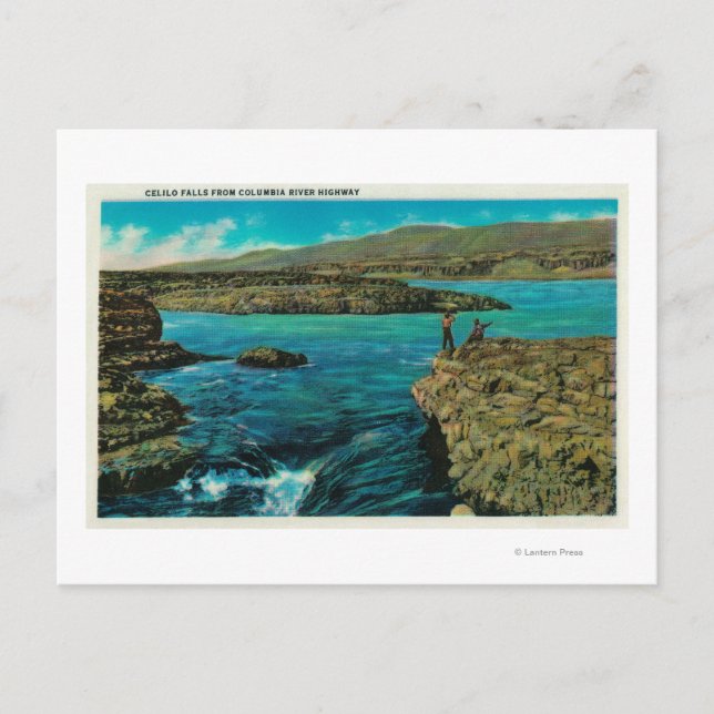 Postal Cataratas de Celilo en el río Columbia (Anverso)