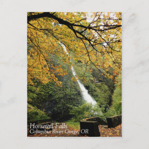 Postal Cataratas de cola de caballo, Oregón