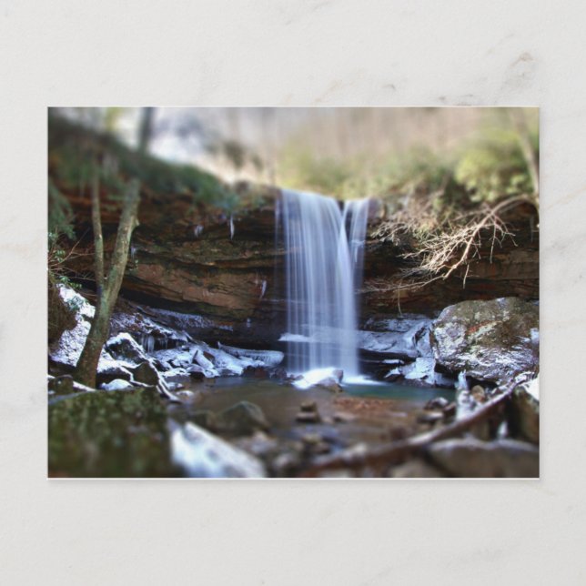 Postal Cataratas de Cucumber - Invierno (Anverso)