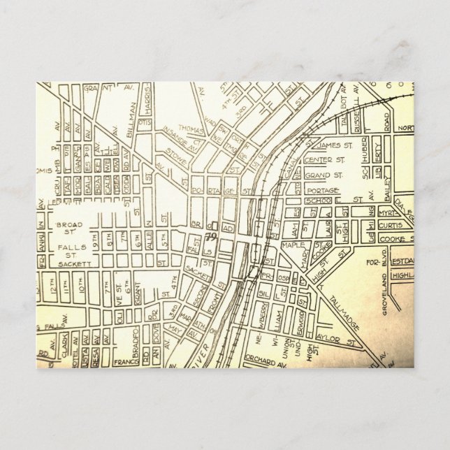 Postal Cataratas de Cuyahoga, Mapa de cosechas OH (Anverso)