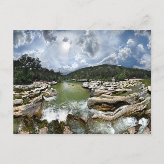 Postal Cataratas de escultura 5 - Creek de Barton en Aust (Anverso)