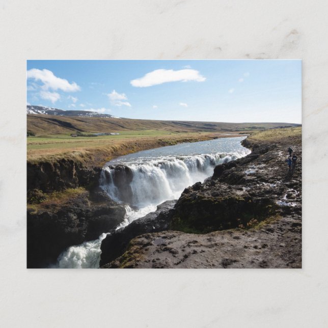 Postal Cataratas de Kolufossar, Islandia (Anverso)