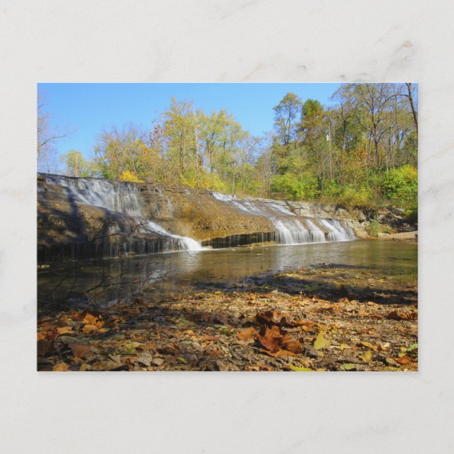 Postal Cataratas de la cintura, Richmond, Indiana (Anverso)